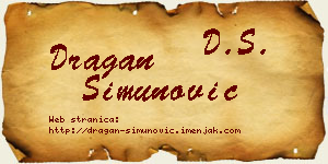 Dragan Simunović vizit kartica